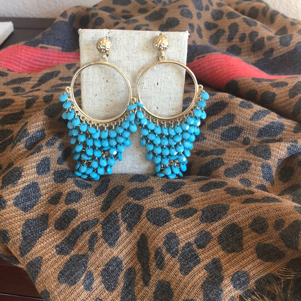 Turquoise Chandelier Earrings